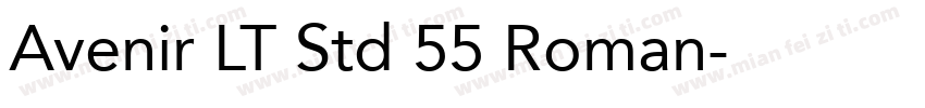 Avenir LT Std 55 Roman字体转换